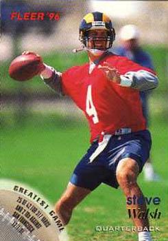 Steve Walsh St. Louis Rams 1996 Fleer NFL #118